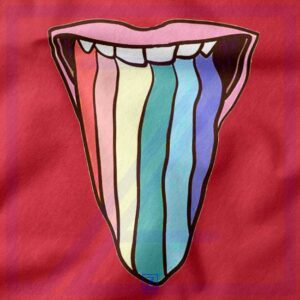 Tongue Rainbow Cute closeup Tshirt - Buy Pride Flag