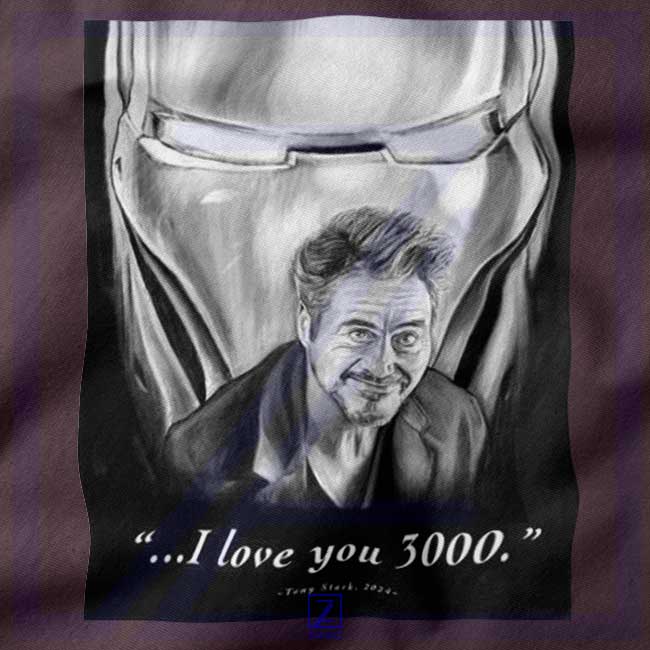Tony Stark Love You 3000 closeup Hoodie - Marvel Superheroes
