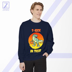 Trick or Treat Trex Sweatshirt - Halloween Dinosaur