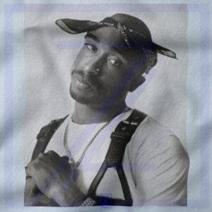 Tupac Black Bandana Best closeup Tank Top - Rapper