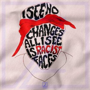 Tupac Shakur Changes Racist Faces closeup Tshirt - Hip Hop
