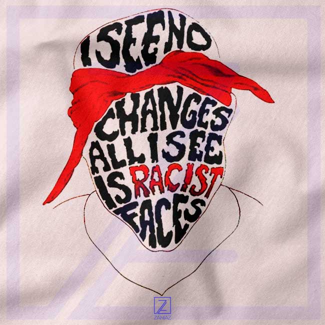 Tupac Shakur Changes Racist Faces closeup Tshirt - Hip Hop