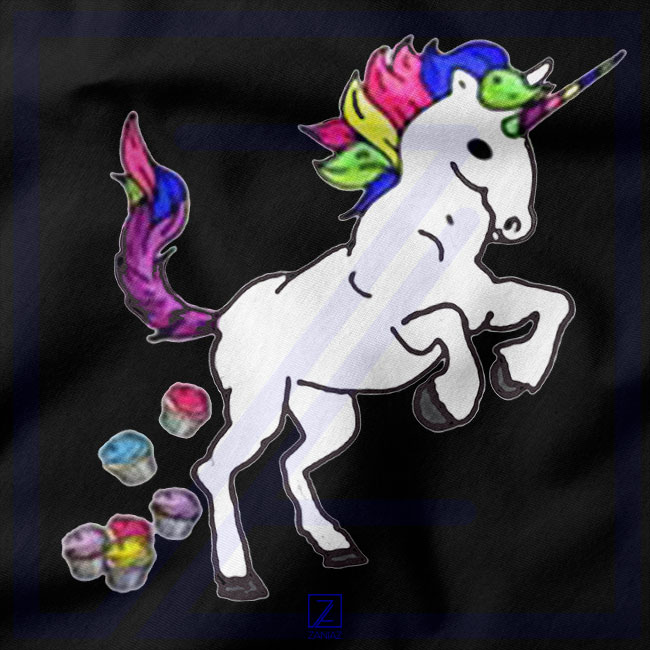 Unicorn Cupcakes closeup Tshirt - Mythical Creature