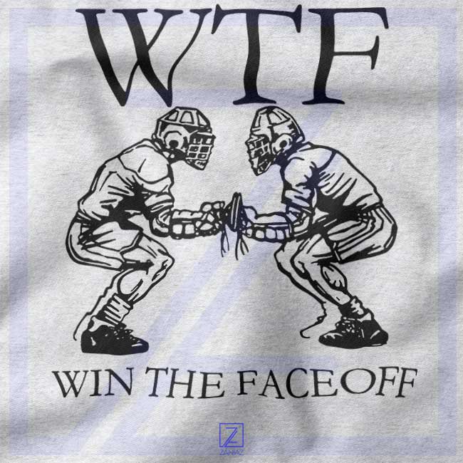 Win The Face Off closeup Tshirt - Buy Lacrosse
