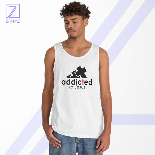 Addicted To Jesus Tank Top - Adidas Parody Christmas