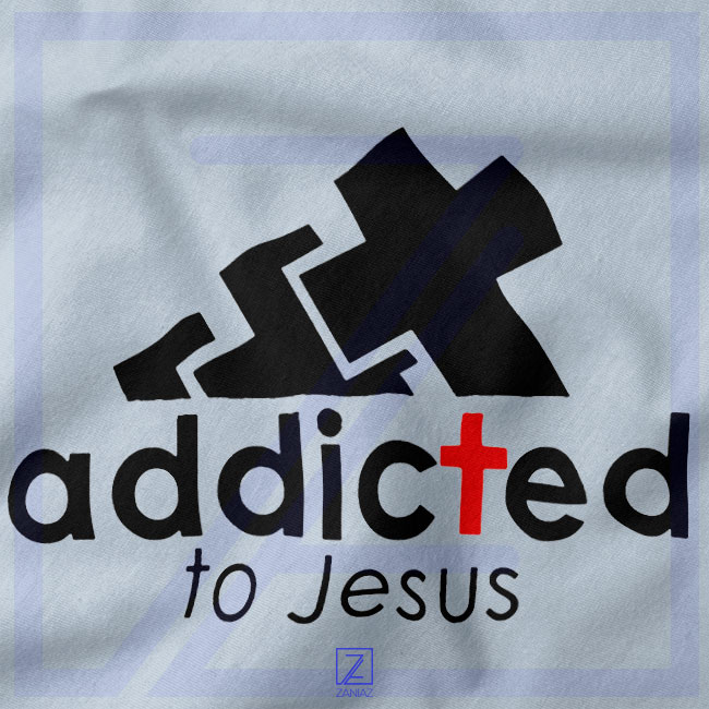 Addicted To Jesus closeup Hoodie - Adidas Parody Christmas