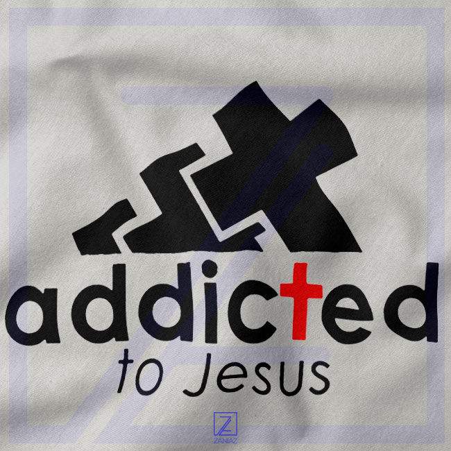 Addicted To Jesus closeup Sweatshirt - Adidas Parody Christmas