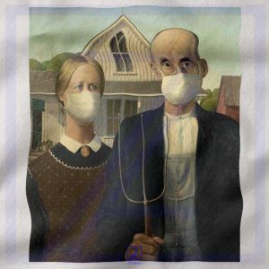 American Gothic Mask Covid 19 Hoodie - Coronavirus