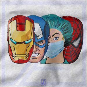 Buy Female Nurse Heroes closeup Tshirt - Nurses Marvel Characters