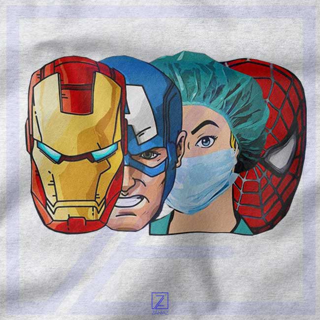 Buy Female Nurse Heroes closeup Tshirt - Nurses Marvel Characters