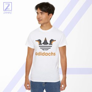 Dachshund Adidachs Tshirt - Adidas Parody