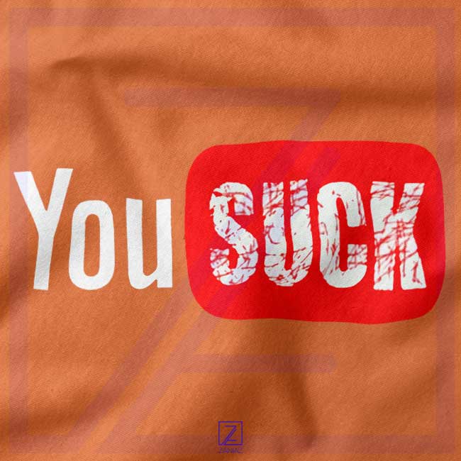 Funny Saying You Suck closeup Tank Top - Youtube Meme