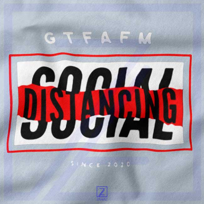 GTFAFM Coronavirus closeup Tshirt - Social Distancing