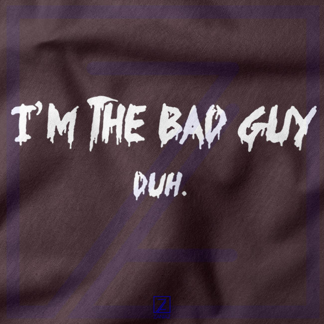 I am The Bad Guy Duh closeup Hoodie - Billie Eilish Concert
