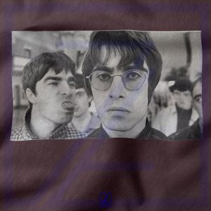 Liam and Noel Gallagher closeup Hoodie - Oasis Band