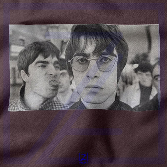 Liam and Noel Gallagher closeup Hoodie - Oasis Band