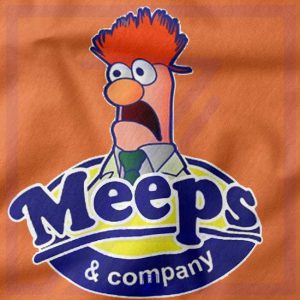 Meeps and Company closeup Hoodie - Beaker Muppet