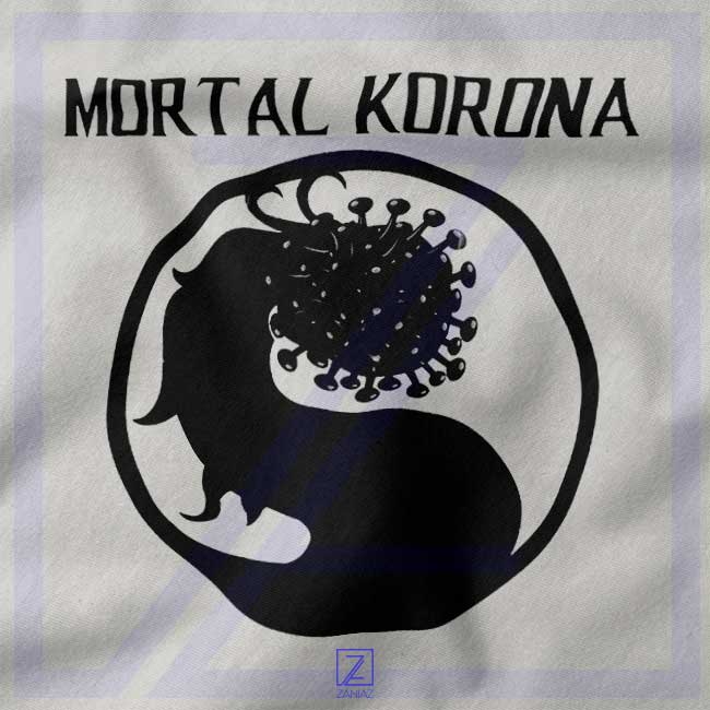Mortal Korona closeup Tshirt - Parody Video Game