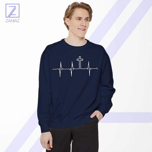 My Heartbeat Is The Cross Sweatshirt