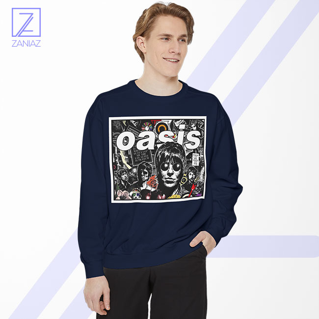 Oasis Band Collage Sweatshirt - English Music