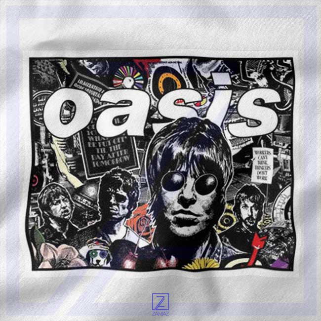 Oasis Band Collage closeup Sweatshirt - English Music