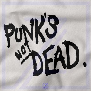 Punk's Not Dead closeup Hoodie - Misfits Music Rock