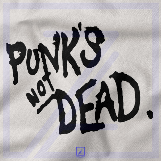 Punk's Not Dead closeup Hoodie - Misfits Music Rock