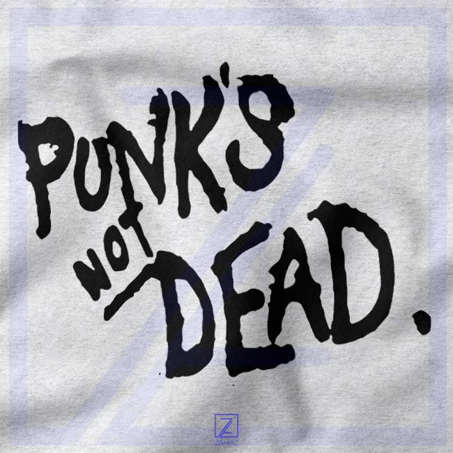Punk's Not Dead closeup Tshirt - Misfits Music Rock