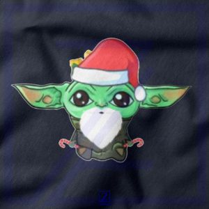 Santa Baby Yoda closeup Sweatshirt - Christmas Mandalorian