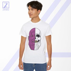 Thanos Face Half Skull Tshirt - Supervillain
