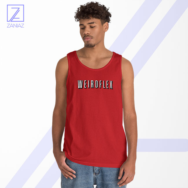 Weird Flex Meme Tank Top - Logo Parody