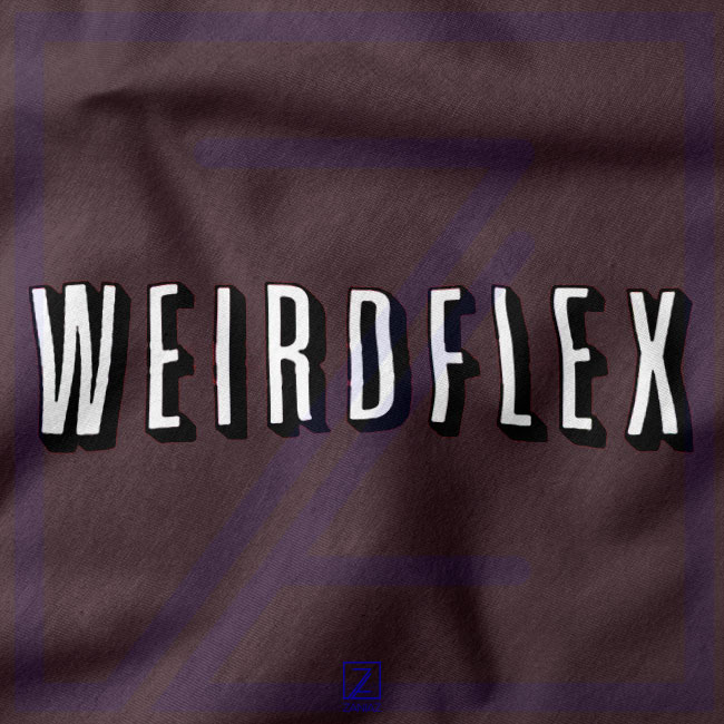 Weird Flex Meme closeup Hoodie - Logo Parody