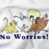 Retro Sunset Lion No Worries Graphic Apparel