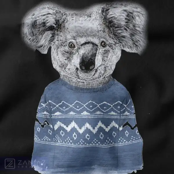 Cute Winter Koala Christmas Graphic Tee