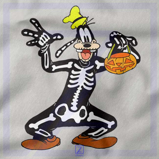 Goofy Skeleton Funny Retro Cartoon Graphic Tee