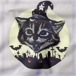 Retro Halloween Black Cat Spooky Season Shirt