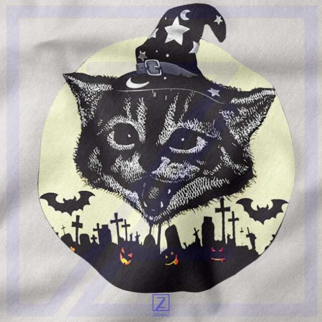 Retro Halloween Black Cat Spooky Season Shirt