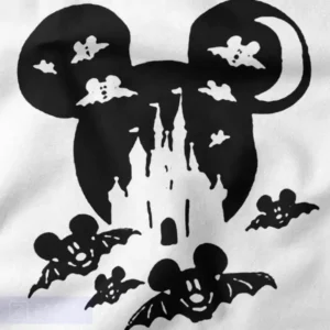 Spooky Mouse Bat Halloween Graphic Tee