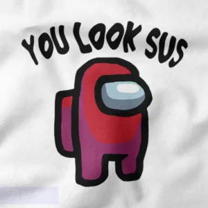 Retro You Look Sus Cartoon Graphic Merch
