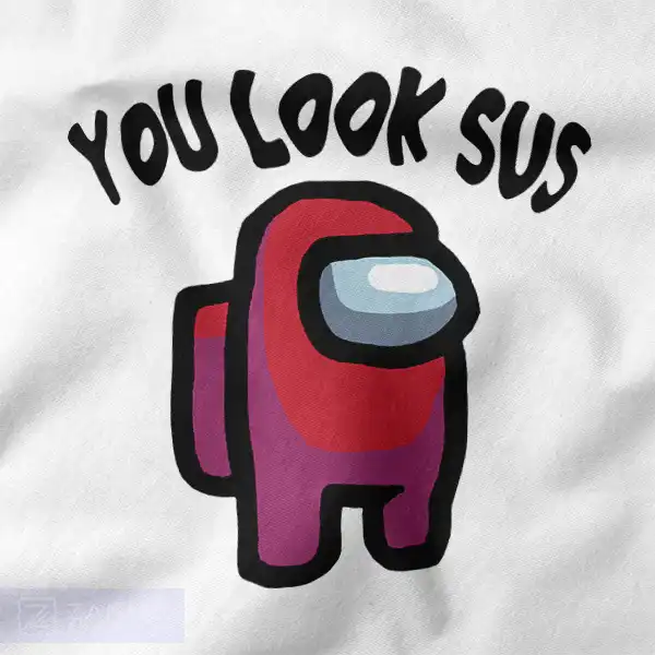 Retro You Look Sus Cartoon Graphic Merch