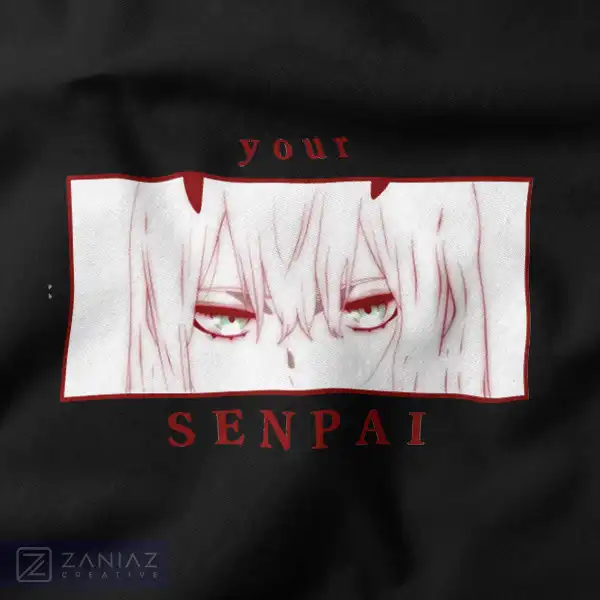 Your Senpai Zero Two Anime Waifu Graphic Merch