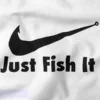 Just Fish It Funny Fishing Parody Tee
