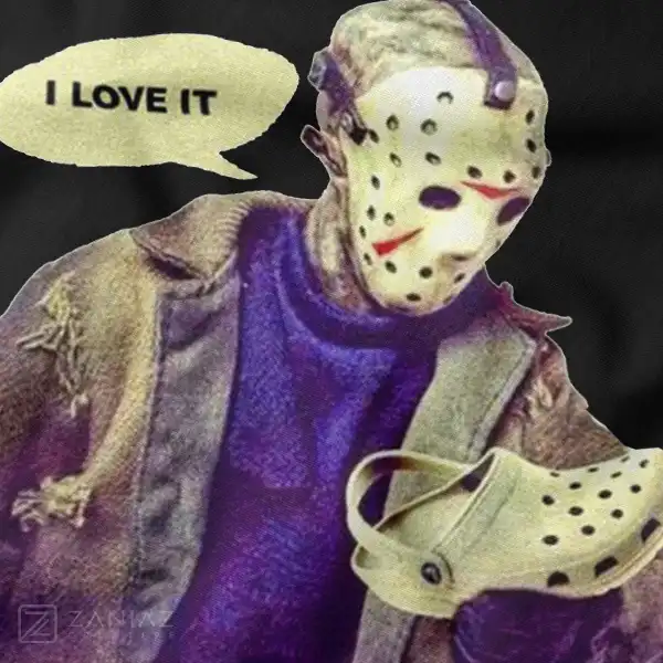 Jason vs Crocs Funny Horror Parody Apparel